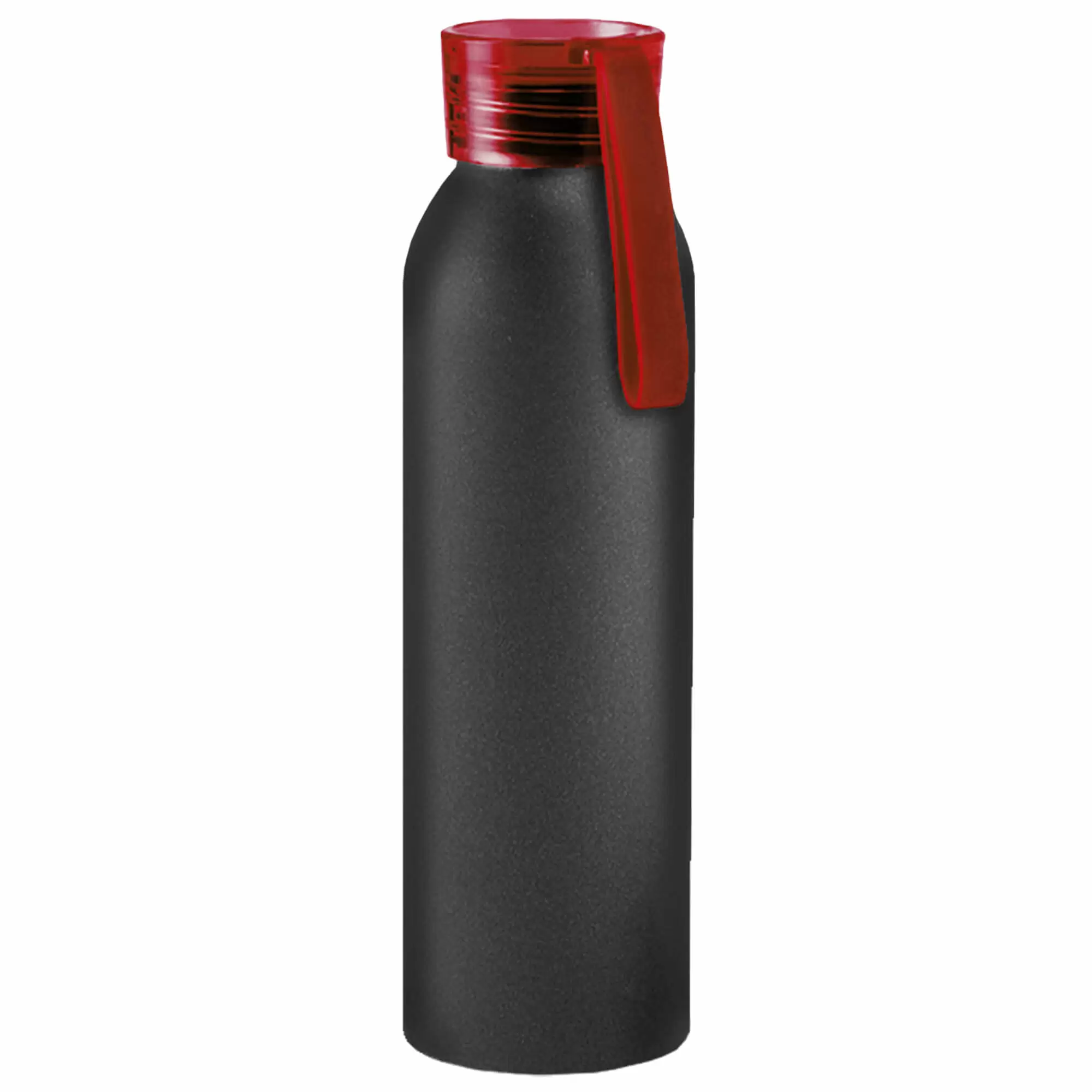 Термокружка Бутылка для воды VIKING BLACK 650мл. Черная с красной крышкой 6142-03