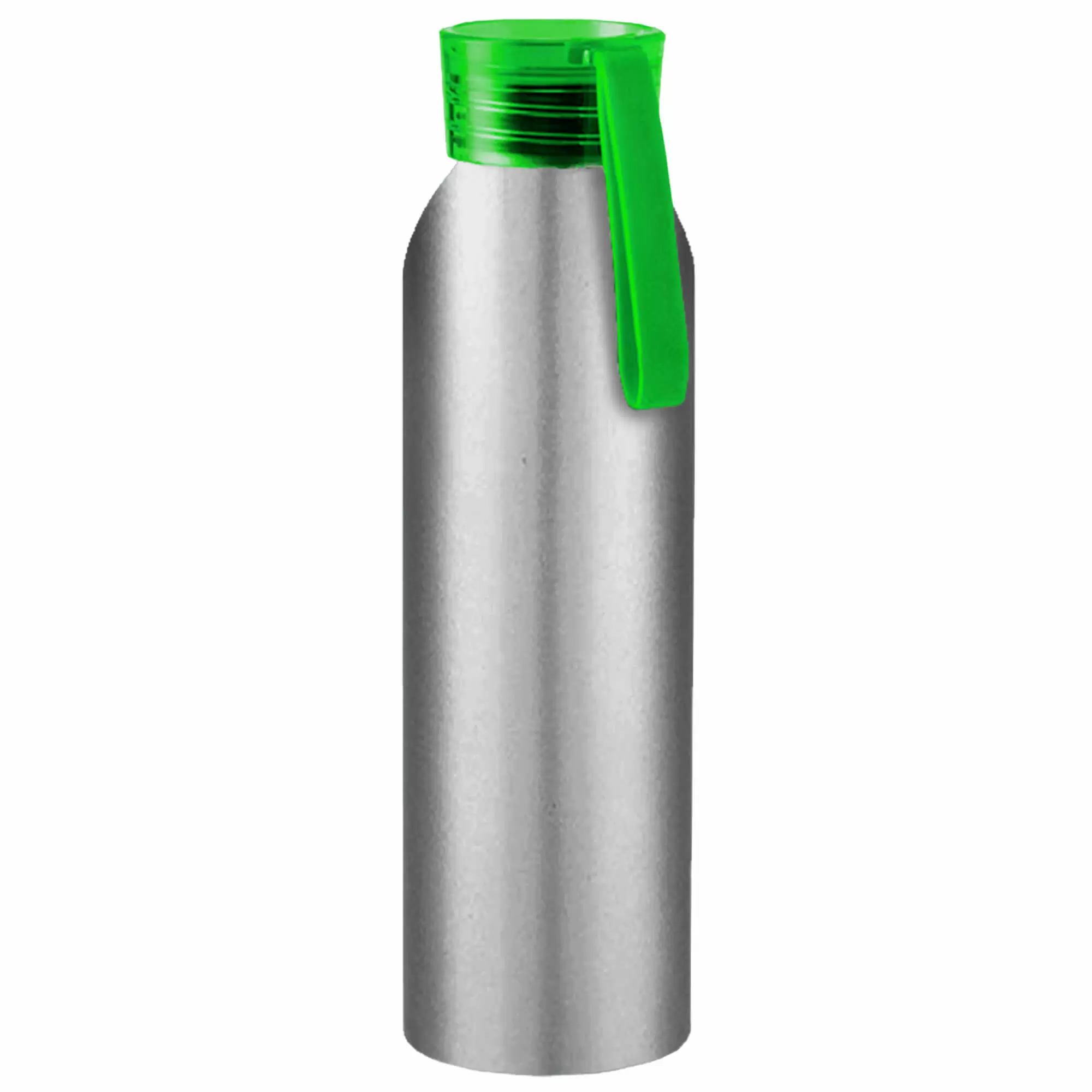 Термокружка Бутылка для воды VIKING SILVER 650мл. Серебристая с салатовой крышко 6141-15