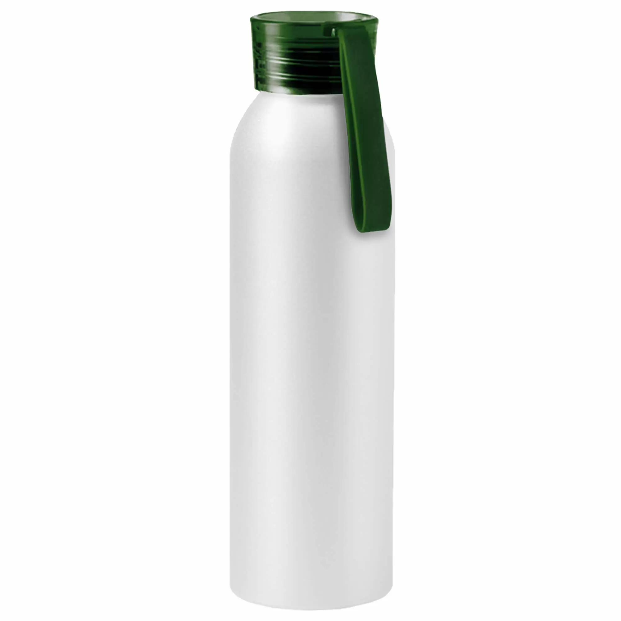 Термокружка Бутылка для воды VIKING WHITE 650мл. Белая с зеленой крышкой 6143-02