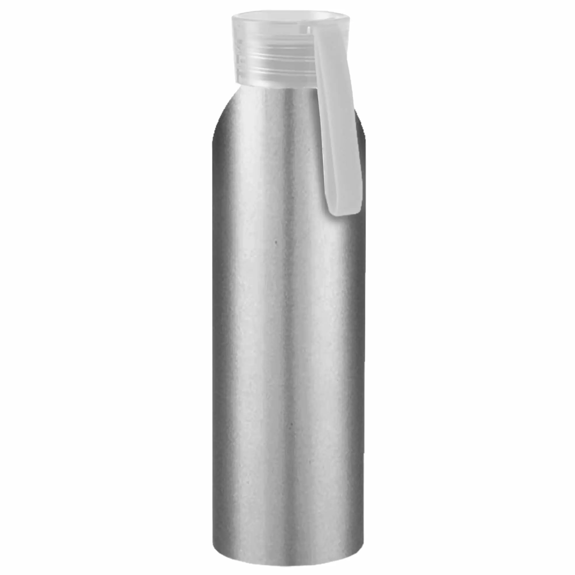 Термокружка Бутылка для воды VIKING SILVER 650мл. Серебристая с белой крышкой 6141-07